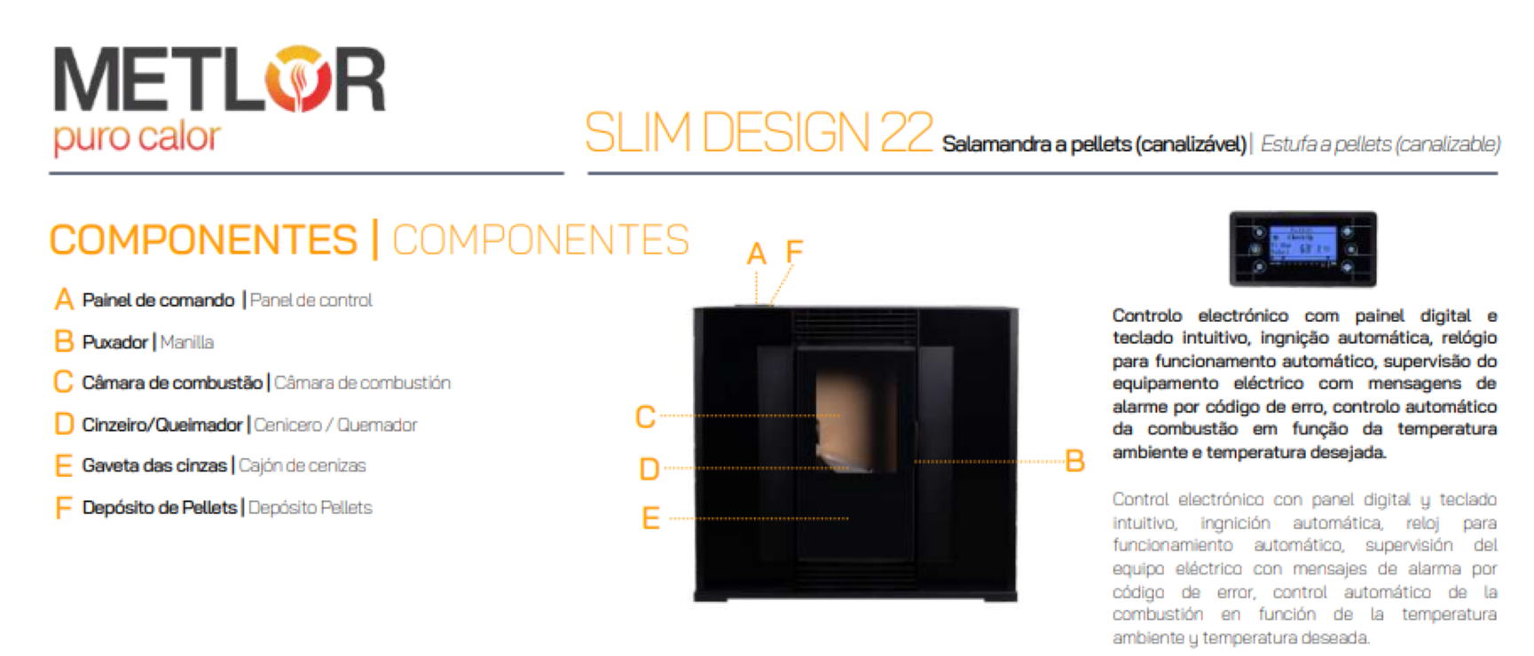 Estufa De Pellets Metlor Modelo Slim Design 22_2