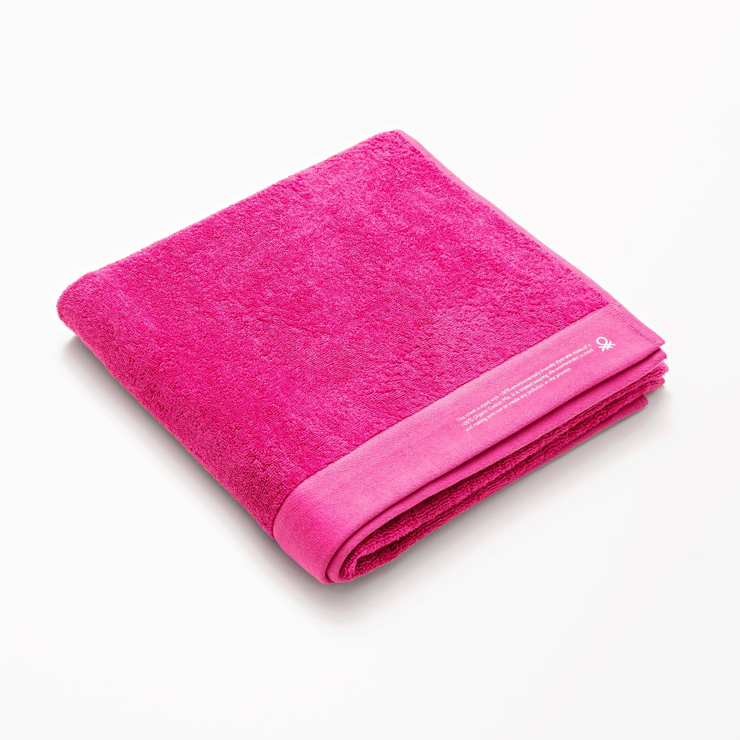 Toalla 90x150 Algodón Orgánico 450gsm Fucsia Benetton_1