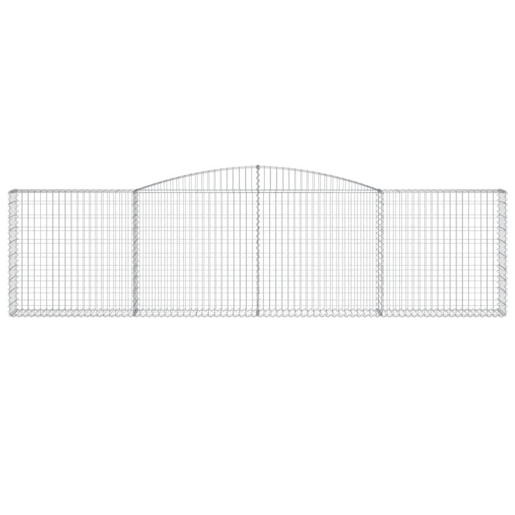 Cestas De Gaviones 6 Uds Forma De Arco Hierro 400x30x100/120 Cm_3