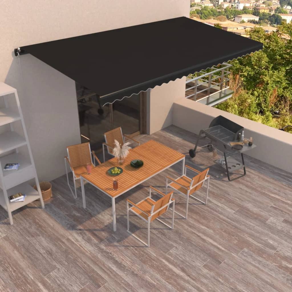 Toldo Retráctil Manual Gris Antracita 600x350 Cm_1