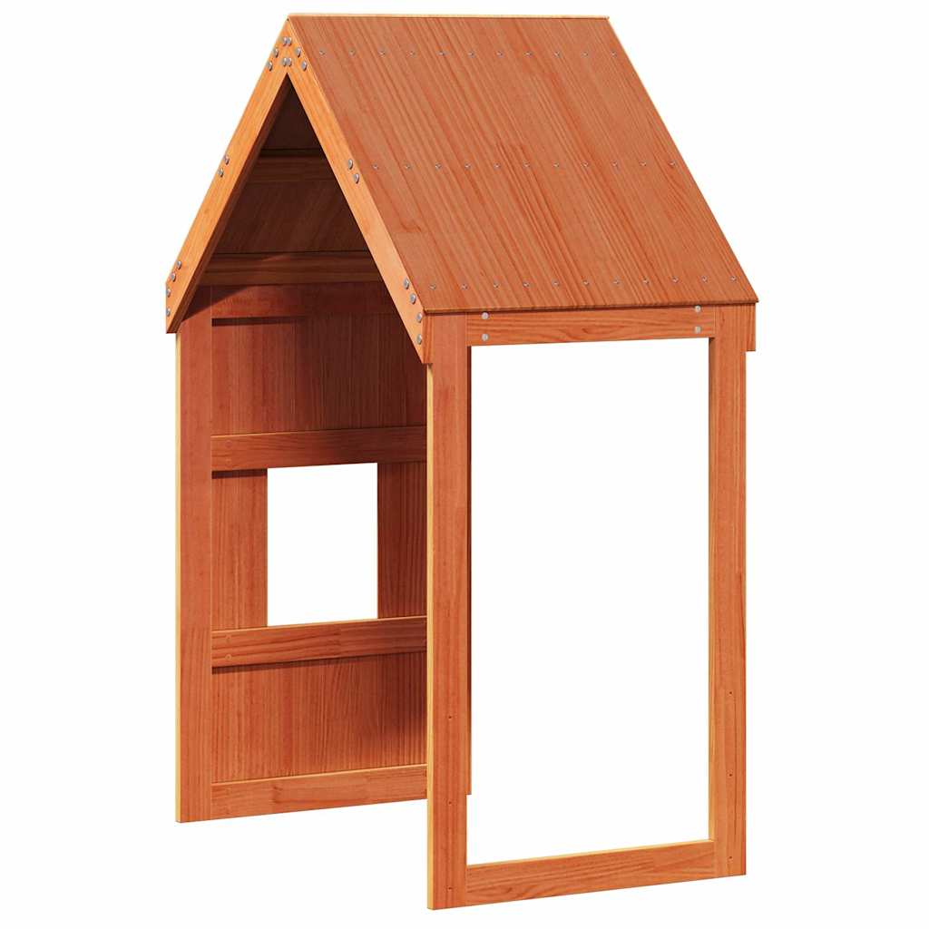 Techo De Cama Infantil Madera Maciza Pino Marrón 60x99x139,5 Cm_5