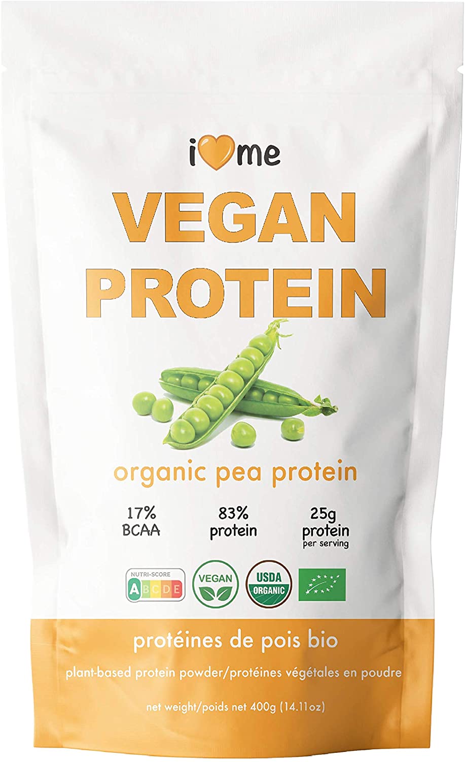 Proteína De Guisante Orgánica A Granel Orgánica Granel 0,4 Kg_0