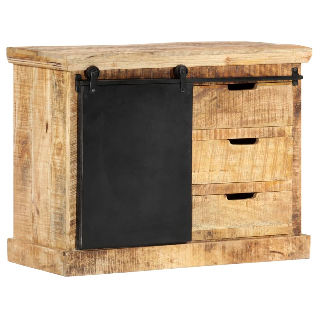 Aparador De Madera Maciza De Mango 80x30x60 Cm_0