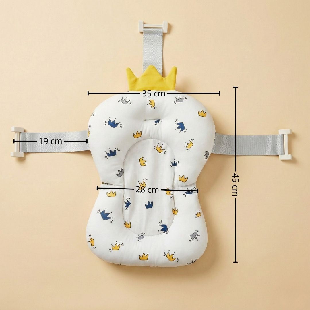 Cojín De Baño Antideslizante Con Estampado De Coronas Para Bebés, Cómodo Y Seguro Bathby_5