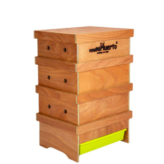 Vermicompostador Lombrihogar 3 bandejas Multihuerto