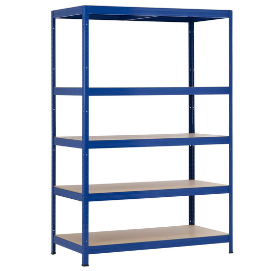 Estantería Modular Con 5 Baldas Ajustables 180x120x60cm 1250kg O91_0