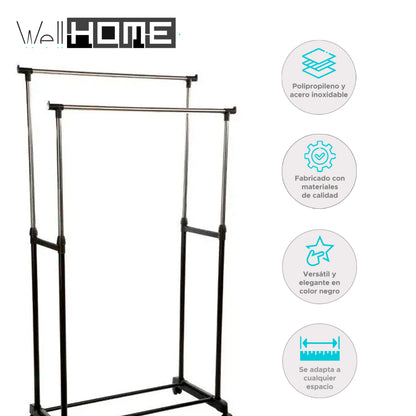 Wellhome Perchero Burro, Colgador Doble Para Ropa_1