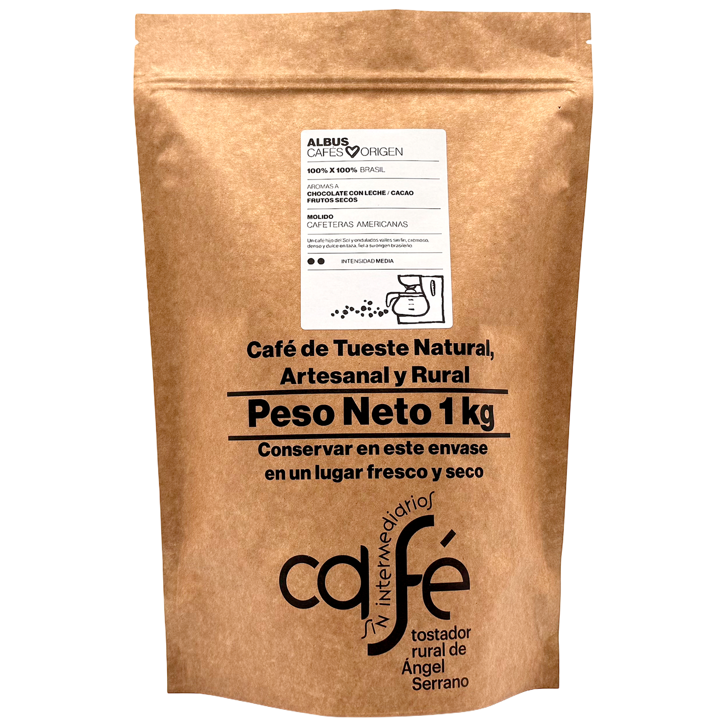 Cafe Sin Intermediarios Café Brasil Albus Molido Americana 1 Kg_0