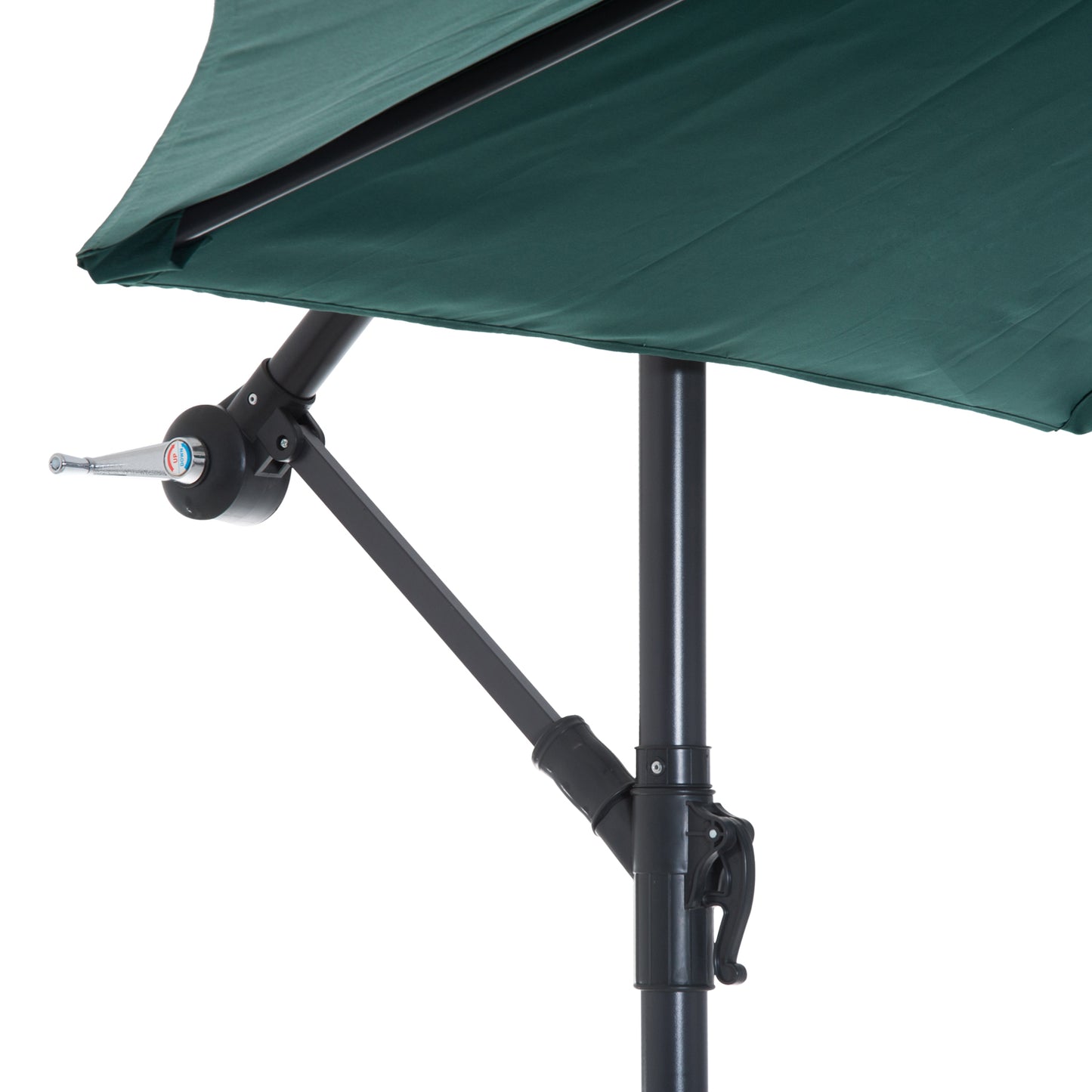 Outsunny Parasol De Jardín Grande Sombrilla Para Exterior Φ300x250cm Verde_3