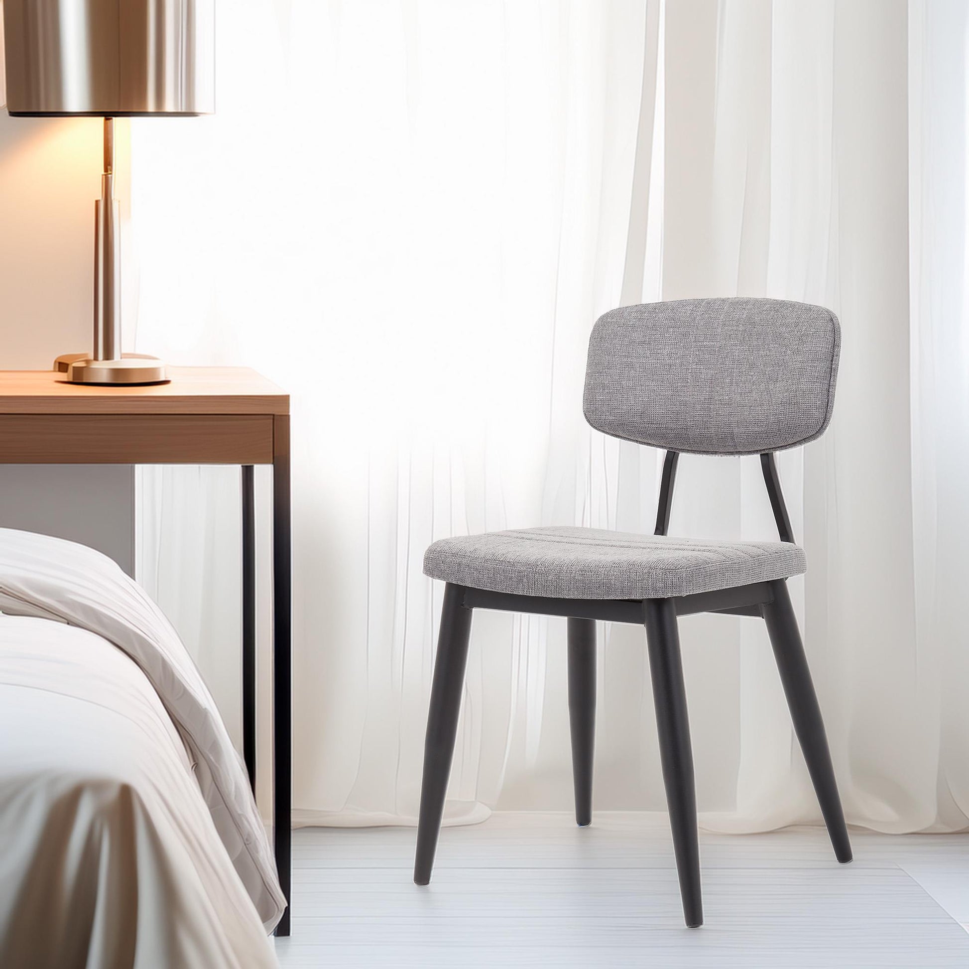 Silla Dart Gris - Diseño Ergonómico Para Oficinas Y Salones 50x70x100cm - Well Home_2