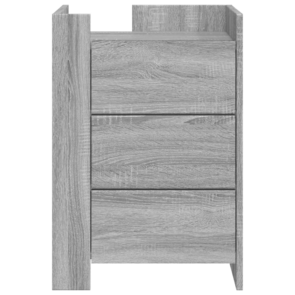 Mesita De Noche Madera De Ingeniería Gris Sonoma 45x50x65 Cm_2
