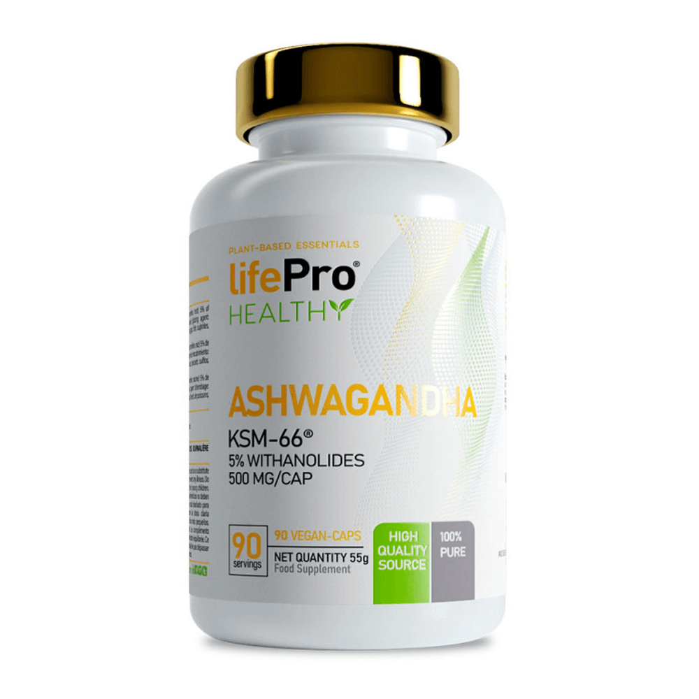 Ashwagandha 500mg Ksm66 - 90 Cápsulas Veganas - Ashwagandha - Lifepro_0