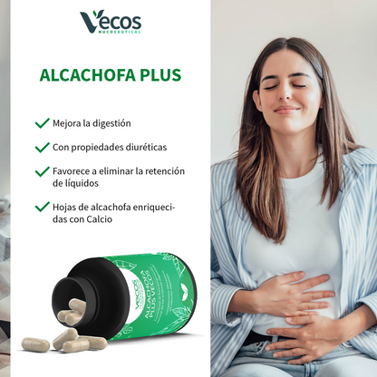 Alcachofa Plus Vecos 60 Cápsulas | Hígado Y Digestión De Grasas | Detox Natural 1680 Mg_3
