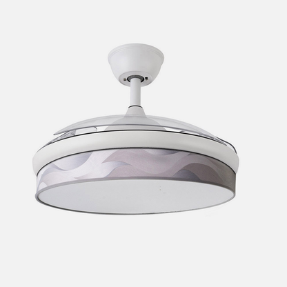 Ventilador Dc Moda 72w Blanco/ola Gris 91d 3aspas 7200lm 3000k, 4000k, 6000k Remoto+ Memoria+ Temporizador_2