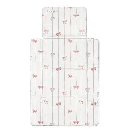 Cotton Color Cambiador Plegable De Viaje Plastificado Powder Bows_0