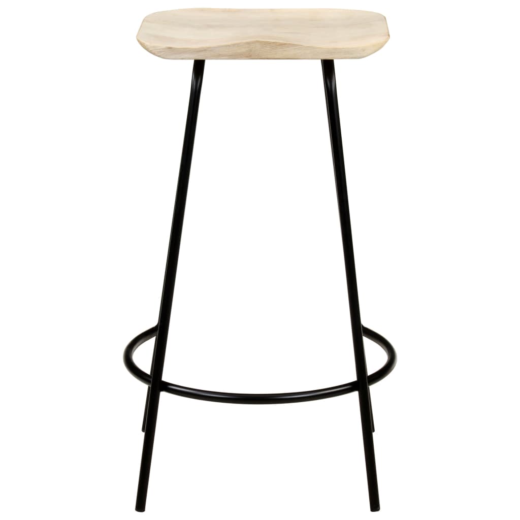 Taburetes De Cocina 4 Unidades Madera Maciza De Mango_1
