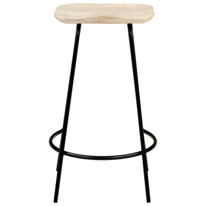 Taburetes De Cocina 4 Unidades Madera Maciza De Mango_1