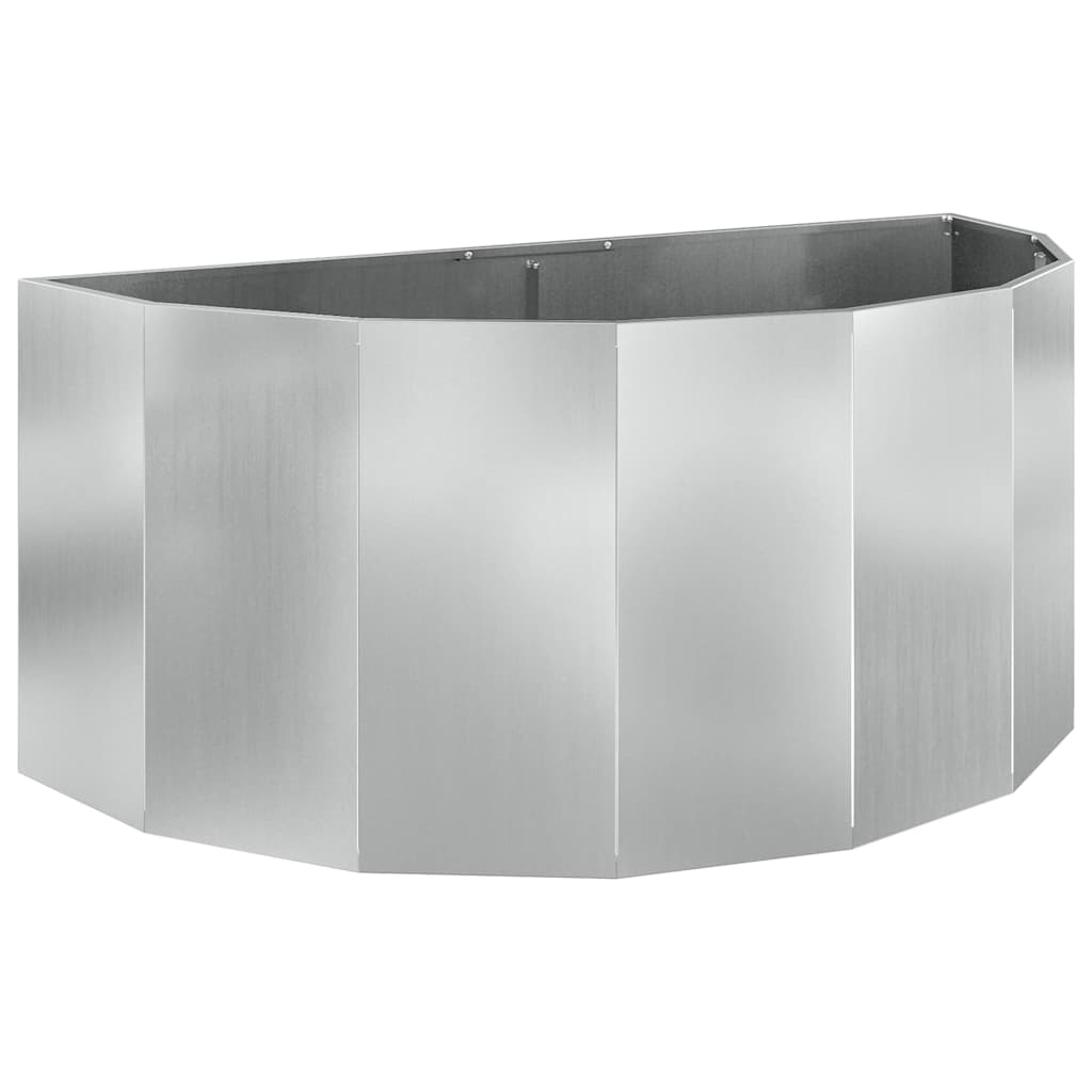 Jardinera Plateado 120 X 60 X 50 Cm Acero Galvanizado_0