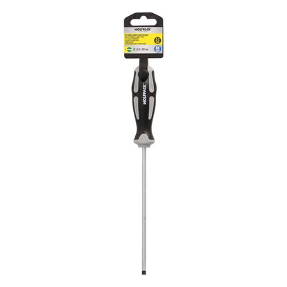 Destornillador Plano Vaciado Acero S2 Mango Tpr Bimaterial. Medida 1,0 X Ø 5,0 X 150 Mm.  Din5265_3