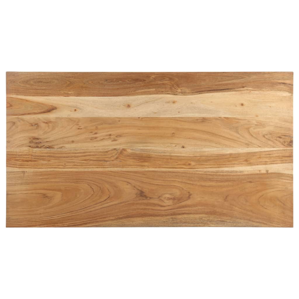 Mesa De Centro De Madera Maciza De Acacia 110x60x35 Cm_1