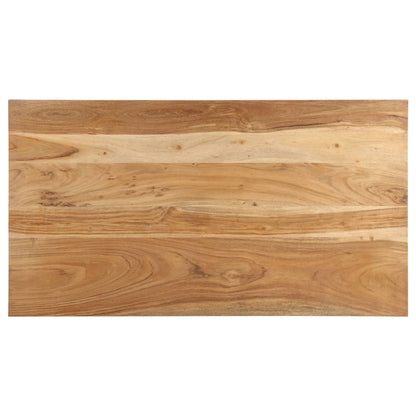 Mesa De Centro De Madera Maciza De Acacia 110x60x35 Cm_1