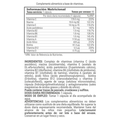 Multi Vitamins+ Dsm® - 60 Cápsulas Vegetales - Aporta Vitalidad - Masmusculo_5