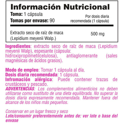 Maca 500mg - 90 Cápsulas - Vigorizantes - Smart Supplements_5
