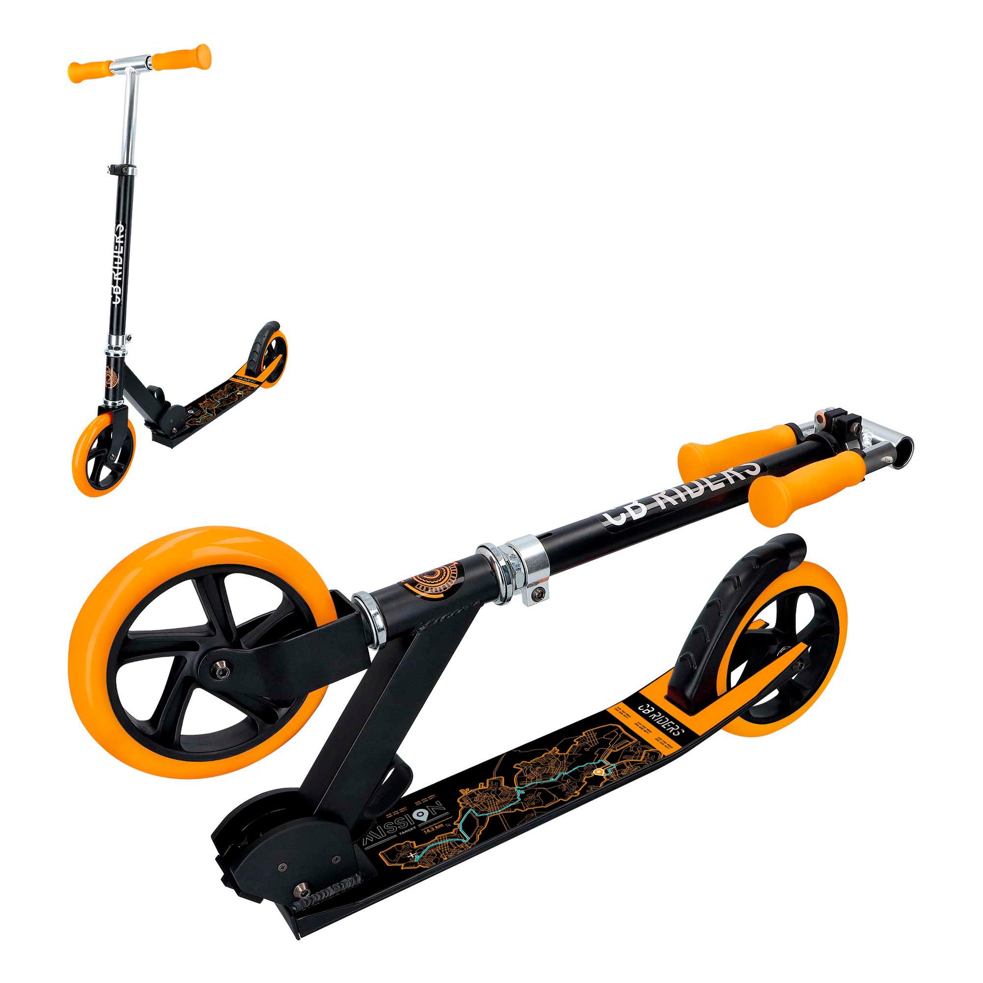 Patinete 2 Ruedas Naranja Pro Serie Cb Riders_1