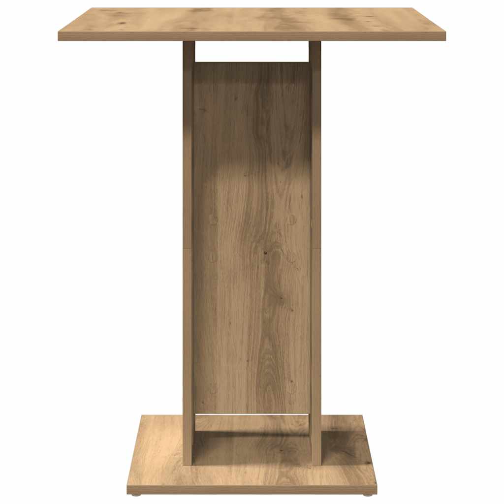 Mesa De Bistró Madera De Ingeniería Roble Artisan 60x60x75 Cm_2