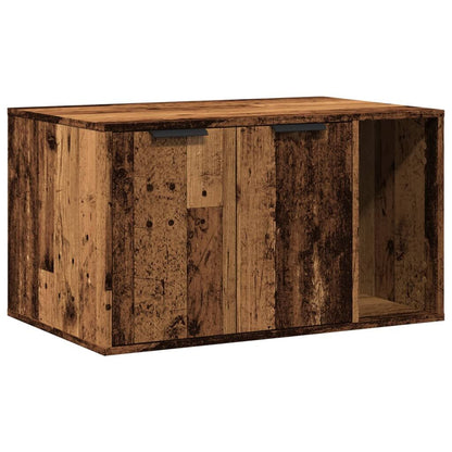 Vidaxl Mueble Arenero De Gatos Madera Ingeniería Envejecida 80x50x45cm_0