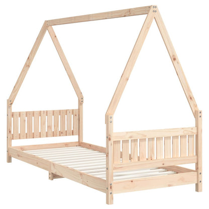 Vidaxl Estructura De Cama Para Niños Madera Maciza De Pino 80x200 Cm_5