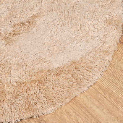 Vidaxl Alfombra Peluda De Pelo Largo Navarra Beige 300x200cm Poliéster_3