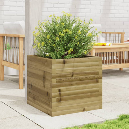 Jardinera De Madera De Pino Impregnada 50x50x45,5 Cm_2