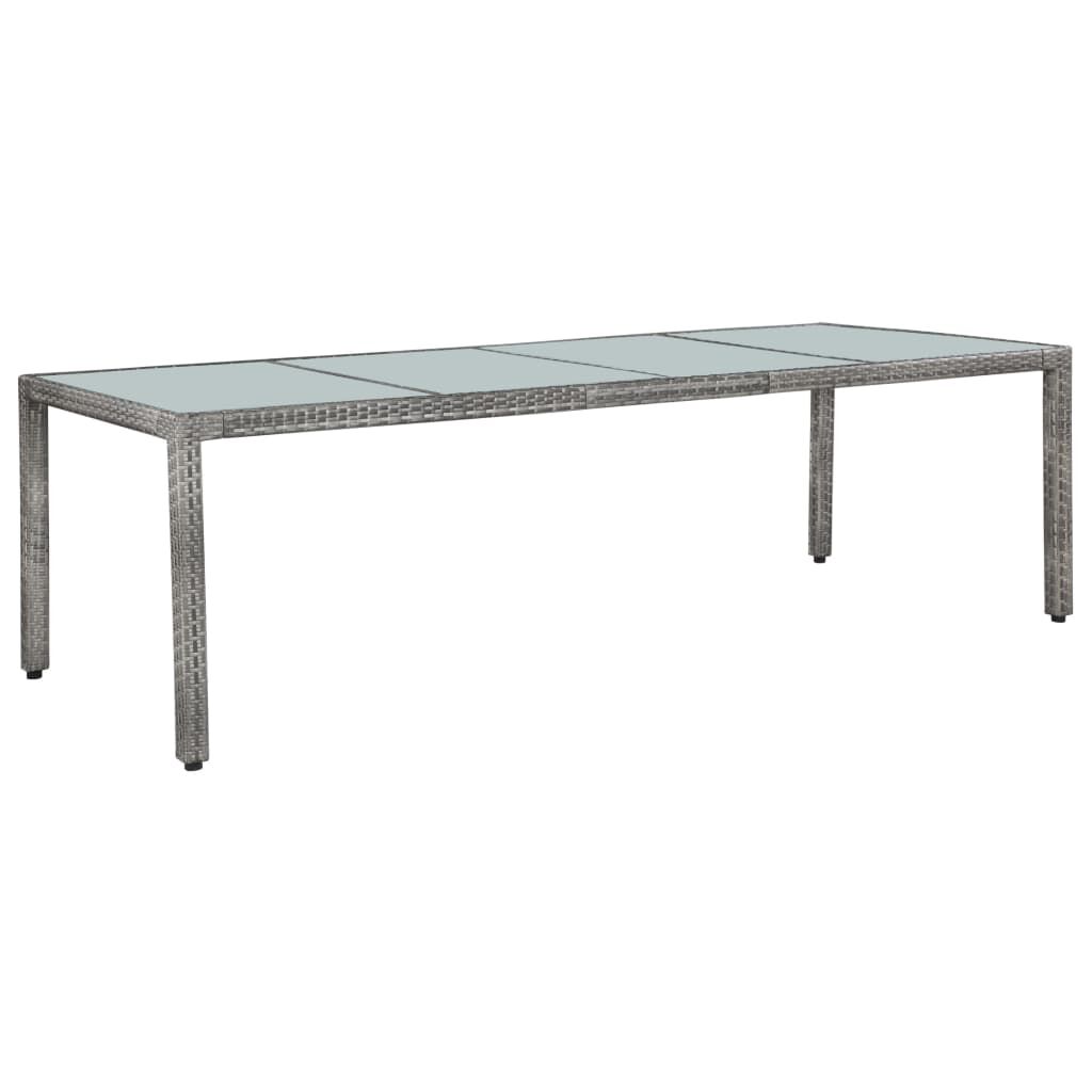 Vidaxl Set De Comedor De Jardín 11 Pzas Y Cojines Ratán Sintético Gris_1