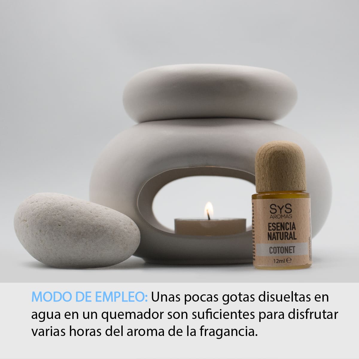 Esencia Natural Cotonet SYS Aromas 12 ml | Aroma Fresco y Limpio | Para Quemadores y Humidificadores_1