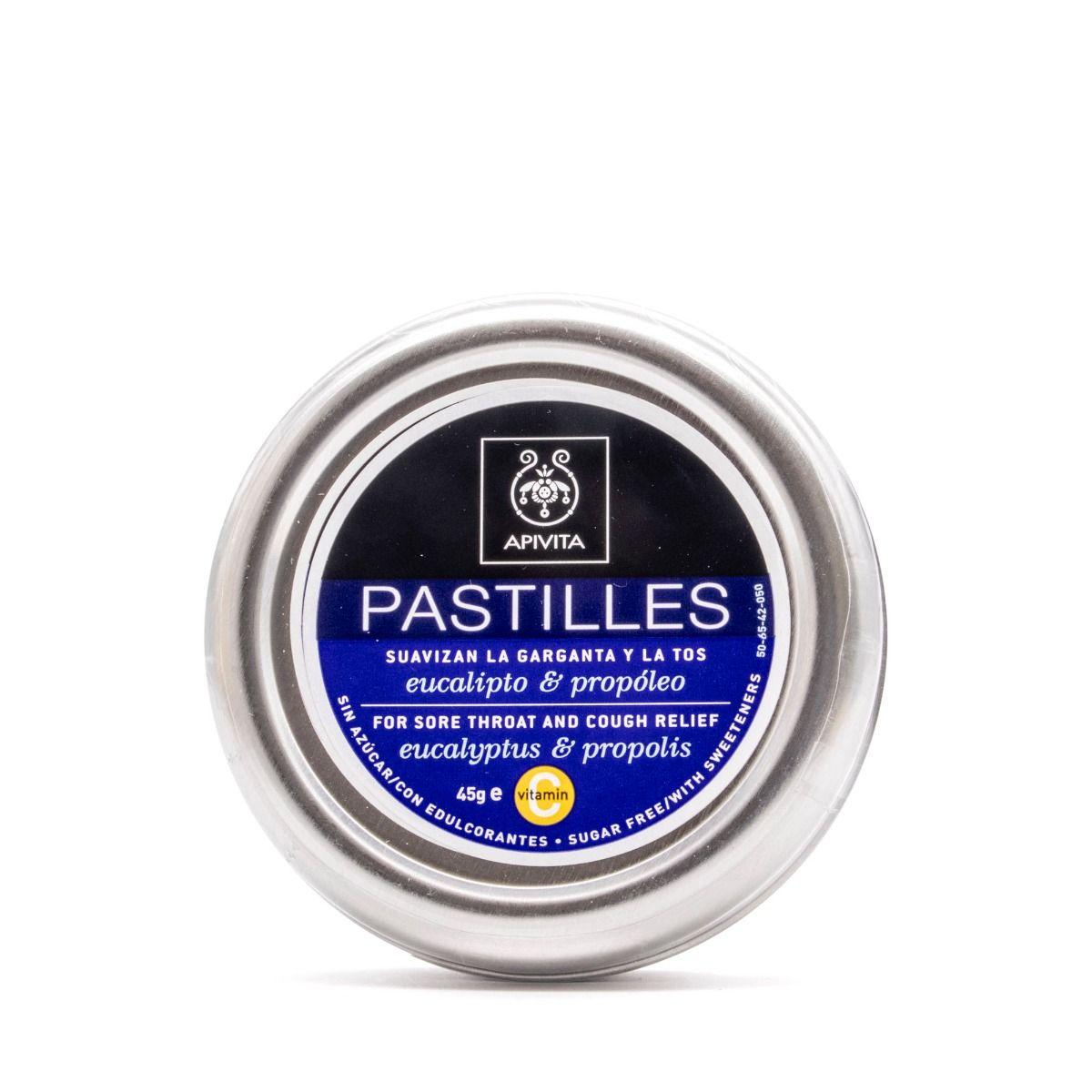Pastillas Para el Dolor de Garganta y Tos Eucalipto y Propóleo Apivita 45 g