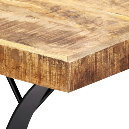 Mesa De Comedor De Madera Maciza De Mango 180x90x76 Cm_3