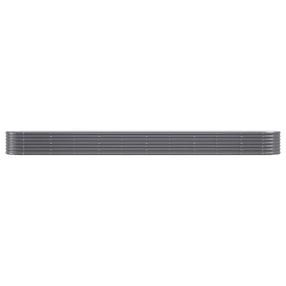 Jardinera Arriate Acero Galvanizado Antracita 440x80x36 Cm_2
