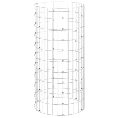 Poste Circular De Gaviones Acero Galvanizado Ø50x100 Cm / Vetonek_2