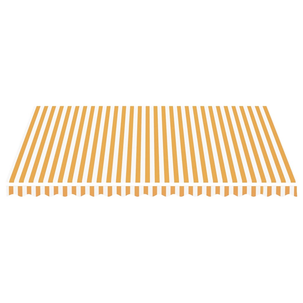 Tela De Repuesto Para Toldo Amarillo Y Blanco 4,5x3,5 M Poliéster_2