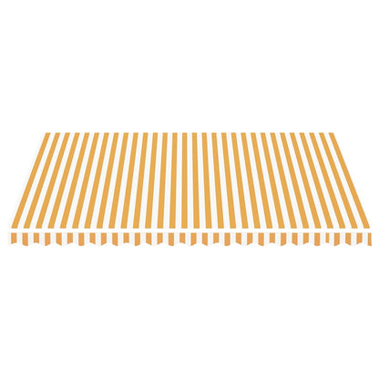 Tela De Repuesto Para Toldo Amarillo Y Blanco 4,5x3,5 M Poliéster_2