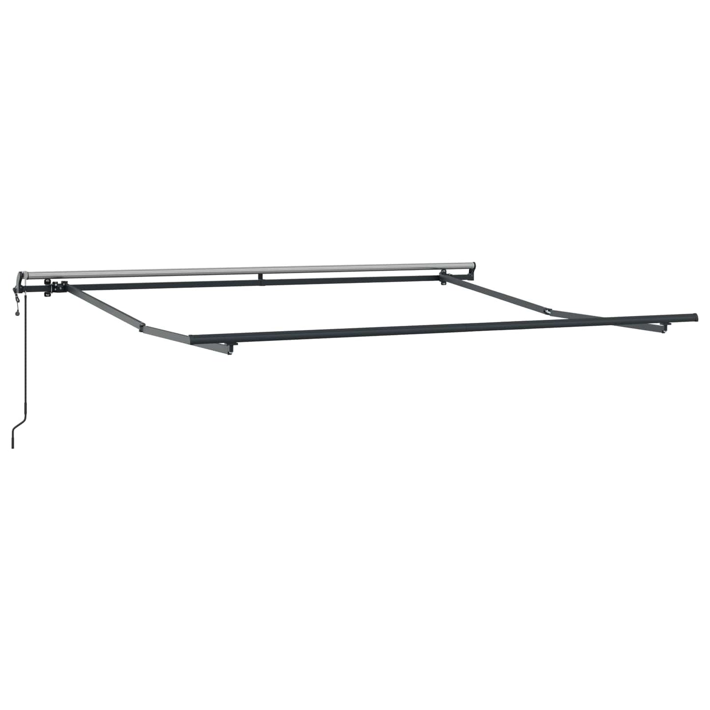 Toldo Retráctil Negro 300 X 250 Cm Tela Y Aluminio_4