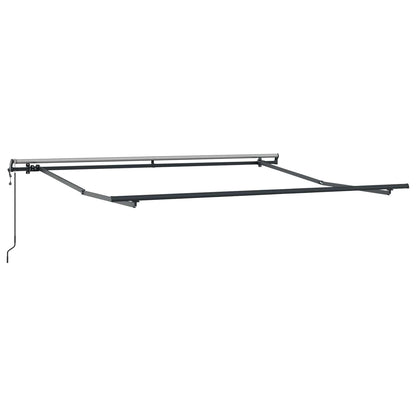 Toldo Retráctil Rojo Y Blanco 300 X 250 Cm Tela Y Aluminio_4