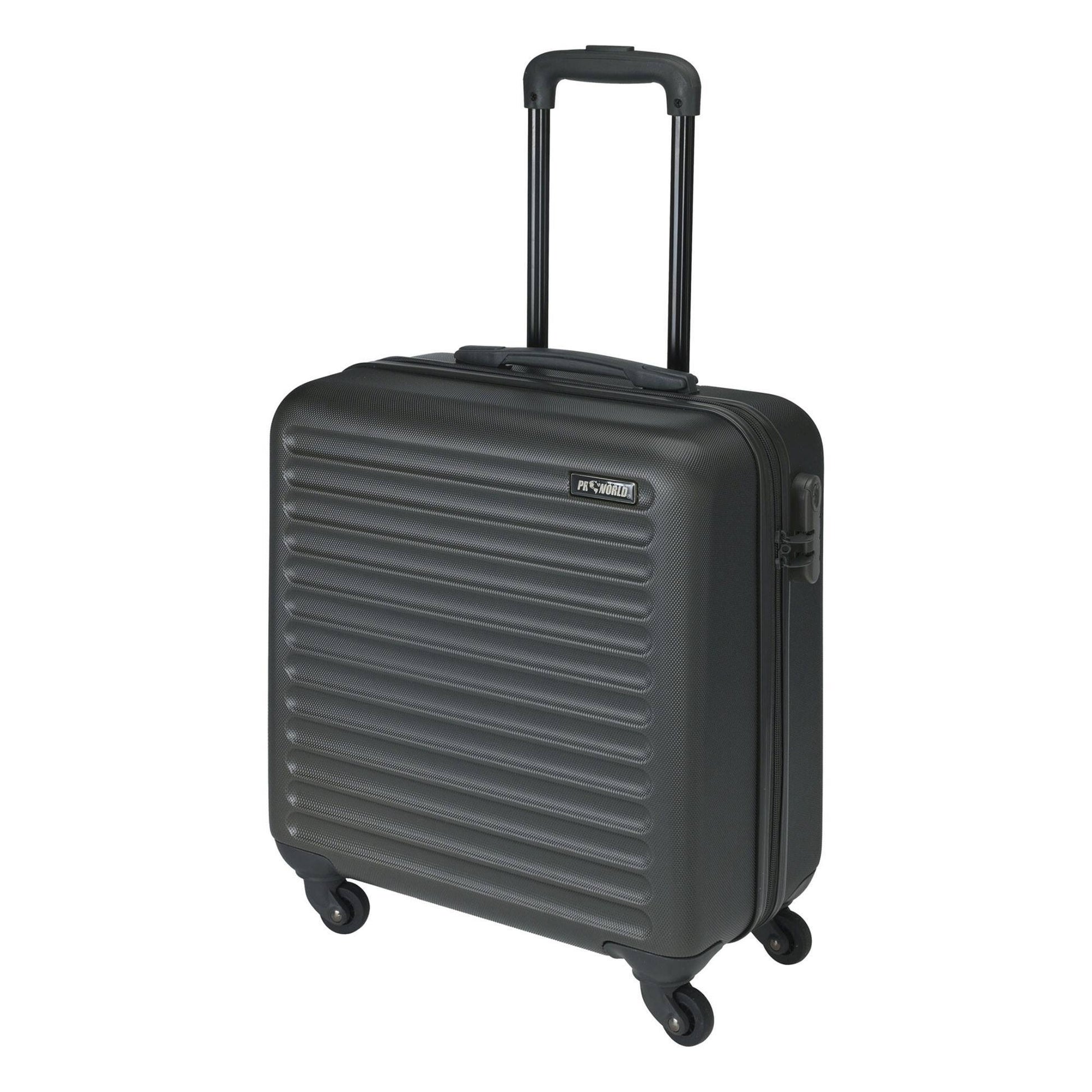 Well Home Maleta Trolley Abs De 16'' Con 4 Ruedas Color Negro