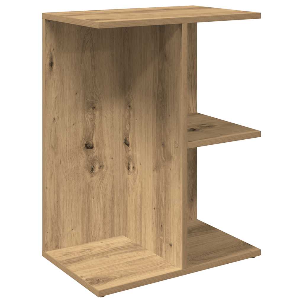 Mesita Noche 2 Uds Madera Ingeniería Roble Artisan 46,5x29x61cm_3