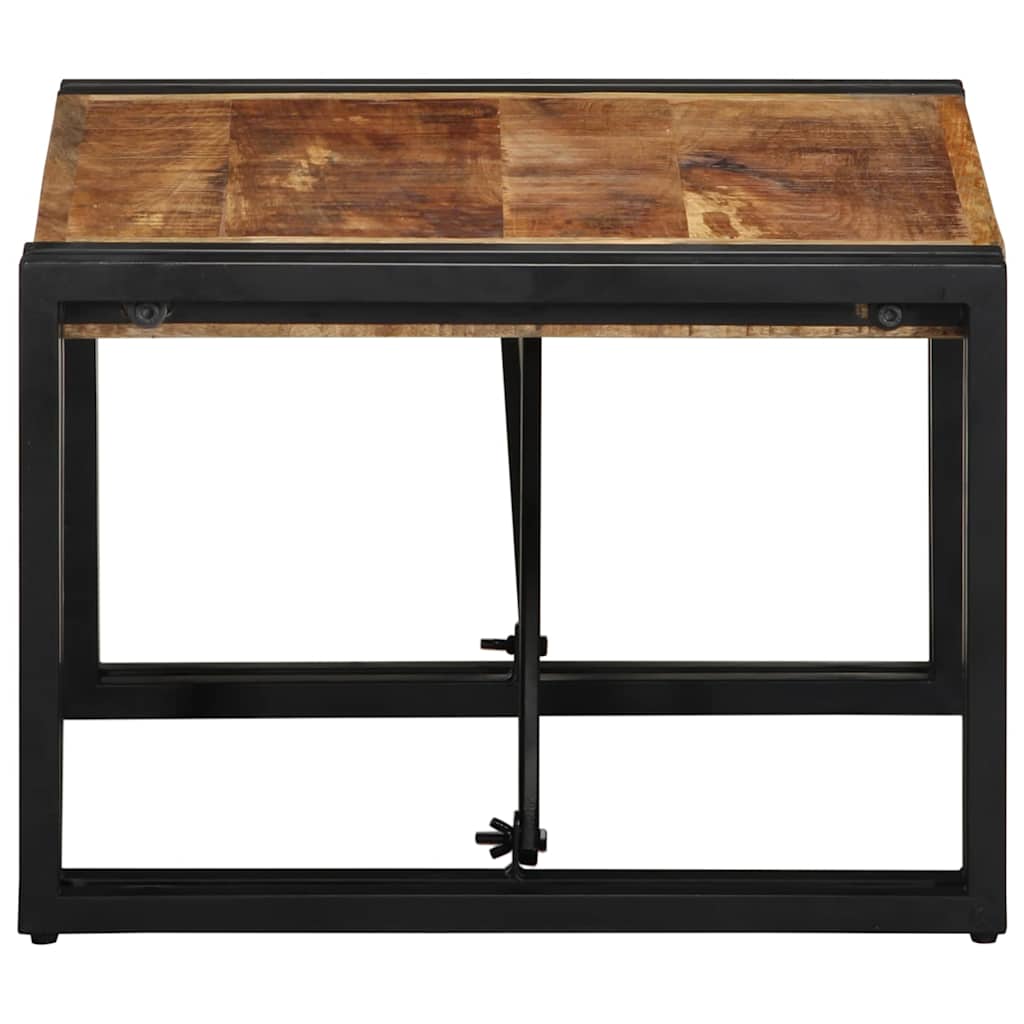 Mesa De Centro 50x50x35 Cm Madera Maciza De Mango_1