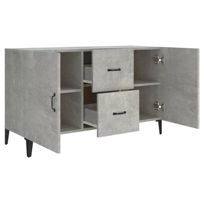 Aparador De Madera De Ingeniería Gris Hormigón 100x36x60 Cm / Vetonek_5