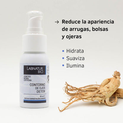 Contorno de Ojos Detox Labnatur Bio 30 ml | Bolsas, Ojeras y Líneas de Expresión | Hidratación y Luminosidad | Vegano_2
