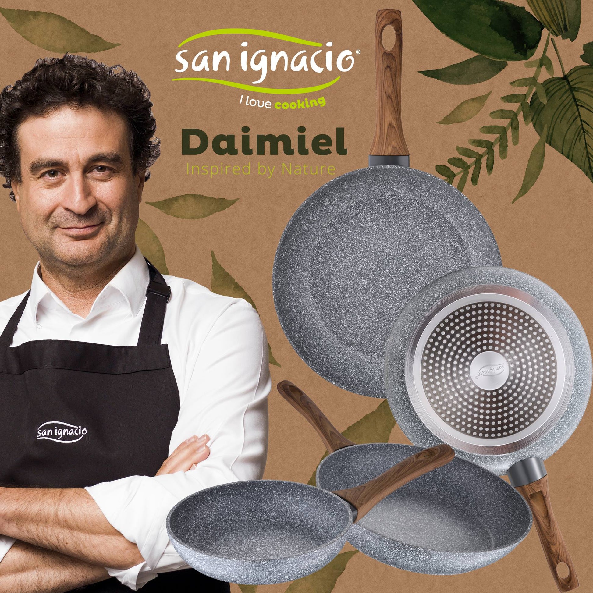 Set 4 Sartenes Ø20 Ø24 Ø26 Y Ø28 Daimiel, Aluminio Forjado, Inducción_1