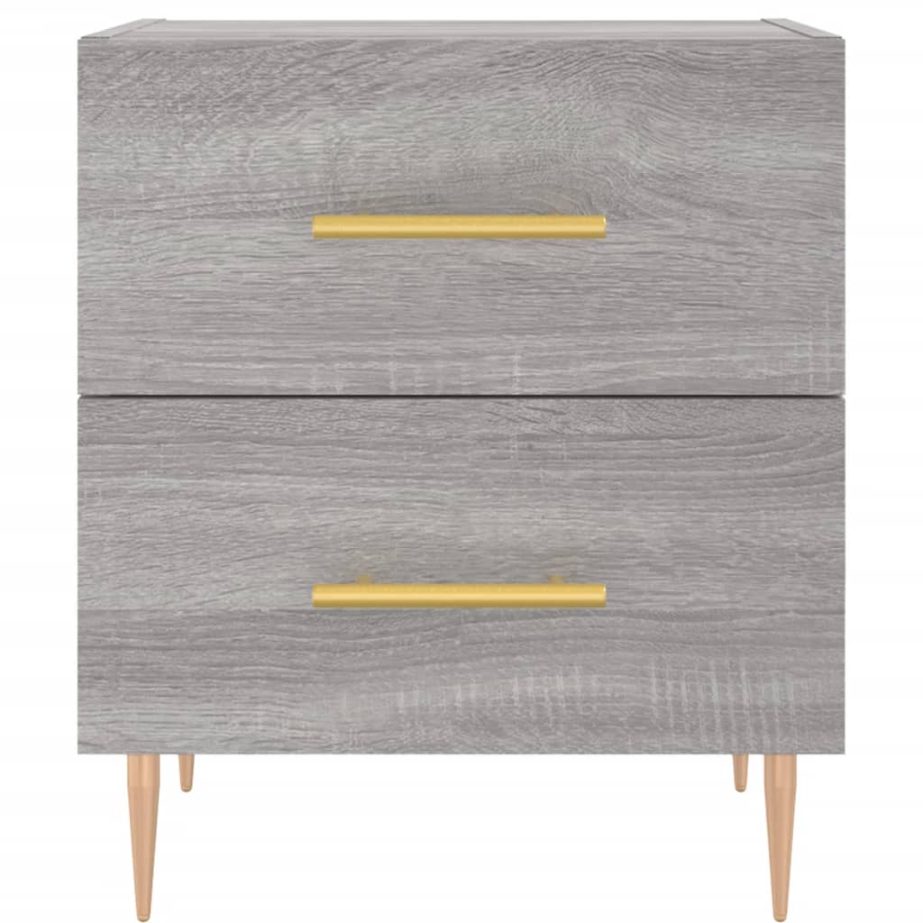 Mesitas Noche 2 Uds Madera Ingeniería Gris Sonoma 40x35x47,5 Cm_4
